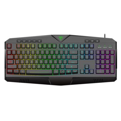 T-Dagger Submarine RGB Colour Lighting|104-107 Key|150cm Cable|19 Non-Conflict Keys Gaming Keyboard - Black
